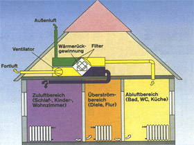 Fenster geöffnet mit Pollenschutzgitter